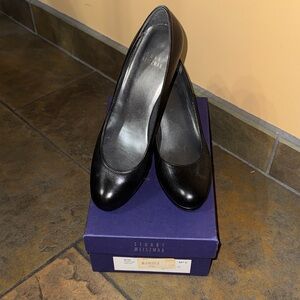 Stuart Weitzman Black Leather Heels